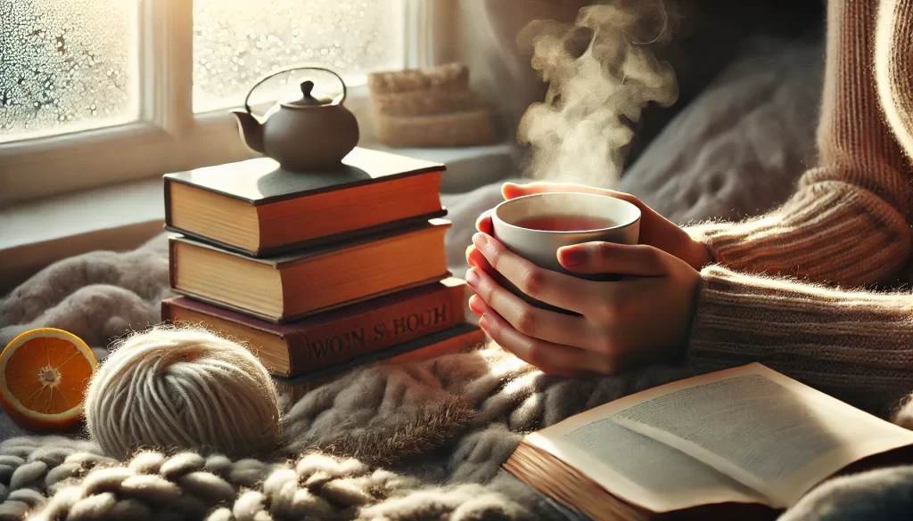 Hands holding a warm cup of tea — a quiet moment of grief and reflection