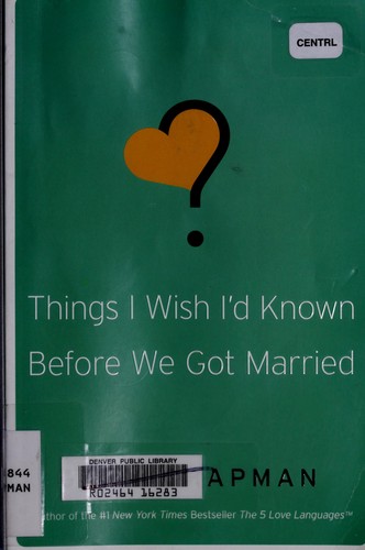 Things I Wish I'd Known Before We Got Married book cover